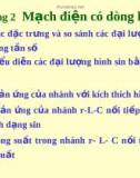 Giáo trình kỹ thuật điện- Chương 2: Mạch điện có dòng hình sin