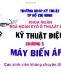 Kỹ thuật điện-Chương 5: Máy biến áp