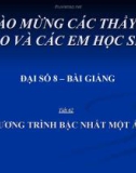 Bài 4: Bất phương trình bậc nhất một ẩn – Toán 8 – Bài giảng