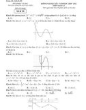 Đề thi học kì 1 môn Toán khối 12 năm 2020-2021 có đáp án - Trường THPT Phan Ngọc Hiển