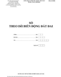 Sổ theo dõi biến động đất đai