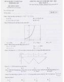 Đề thi học kì 1 môn Toán 12 năm 2019-2020 có đáp án - Sở GD&ĐT tỉnh Đắk Lắk