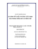 Bản tóm tắt Luận án Tiến sĩ Ngữ văn: So sánh đối chiếu phương thức danh hóa trong tiếng Anh và tiếng Việt