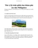 Thú vị lộ trình phiêu lưu khám phá các đảo Philippines