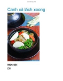 Canh xà lách xoong