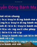 Bài giảng truyền động bánh ma sát