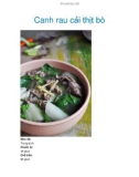 Canh rau cải thịt bò