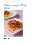 Pasta cá ngừ sốt cà chua