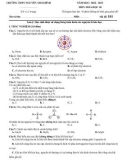 Đề kiểm tra học kì 1 môn Hóa lớp 10 năm 2022-2023 - Trường THPT Nguyễn Thái Bình (Mã đề 101)