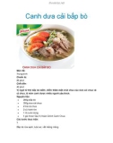 Canh dưa cải bắp bò