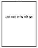 Món ngon chống mất ngủ