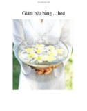 Giảm béo bằng ... hoa