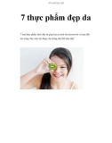 7 thực phẩm đẹp da