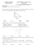 Đề thi thử THPTQG môn Toán lần 3 năm 2019 - THPT Chuyên Lam Sơn, Thanh Hóa