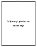 Mặt nạ tại gia cho tóc nhanh mọc