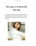 Thu rạng rỡ với làn da dầu khỏe đẹp