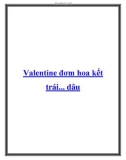 Valentine đơm hoa kết trái... dâu