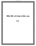 Đền Ðô với tám triều vua Lý