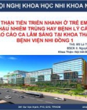 Viêm cầu thận tiến triển nhanh ở trẻ em: Viêm cầu thận hậu nhiễm trùng hay bệnh lý cầu thận khác? Báo cáo ca lâm sàng tại khoa Thận nội tiết Bệnh viện Nhi đồng 1