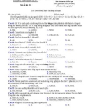 Đề thi thử THPT QG môn Hóa học năm 2022 có đáp án (Lần 1) - Sở GD&ĐT Nghệ An
