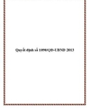 Quyết định số 1090/QĐ-UBND 2013