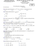 Đề thi học kì 1 môn Toán 11 năm 2019-2020 có đáp án - Trường THPT Đoàn Thượng