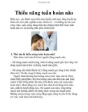 Thiểu năng tuần hoàn não