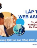 Bài giảng Lập trình ASP.NET - ĐH Lạc Hồng