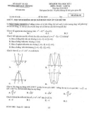 Đề thi học kì 1 môn Toán 12 năm 2018-2019 - Trường THPT Đan Phượng