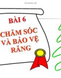 Bài giảng TNXH 1 bài 6: Chăm sóc và bảo vệ răng