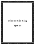 Niềm tin chiến thắng bệnh tật