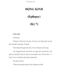 ĐỘNG KINH (Epilepsy) (Kỳ 7)