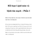 Rối loạn Lipid máu và bệnh tim mạch