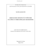 Luận văn tốt nghiệp Đại học: Khảo sát dây chuyền xử lý nước thải của Công ty TNHH xưởng giấy Chánh Dương