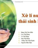 Đề tài báo cáo xử lí nước thải sinh hoạt