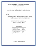 Tiểu luận: Giải pháp phát triển nghiệp vụ bao thanh toán tại các ngân hàng thương mại của Việt Nam