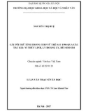 Luận văn Thạc sĩ Văn học: Cái tôi trữ tình trong thơ nữ trẻ sau 1986 qua các tác giả - Vi Thùy Linh, Ly Hoàng Ly, Bùi Sim Sim