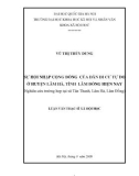 Tóm tắt Luận văn Thạc sĩ Xã hội học: Sự hội nhập cộng đồng của người dân di cư tự do ở Tây Nguyên hiện nay