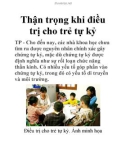 Thận trọng khi điều trị cho trẻ tự kỷ