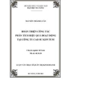 Luận văn Thạc sĩ Quản trị kinh doanh: Hoàn thiện công tác phân tích hiệu quả hoạt động tại Công ty Cao su Kon Tum