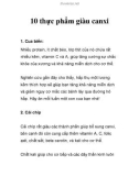 10 thực phẩm giàu canxi