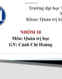 Đề tài: Nêu một số ứng dụng của các lý thuyết về động cơ thúc đẩy để động viên nhân viên trong điều kiện hiện nay