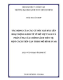 Luận văn Thạc sĩ Kinh tế: Tác động của các cú sốc giá dầu lên hoạt động kinh tế vĩ mô Việt Nam và phản ứng của chính sách tiền tệ - Một cách tiếp cận theo mô hình SVAR