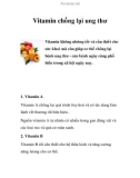 Vitamin chống lại ung thư