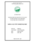 Khóa luận tốt nghiệp: Đánh giá hiệu quả kinh tế của cây Cao su tại Nông trường cao su Điện Biên, huyện Điện Biên, tỉnh Điện Biên