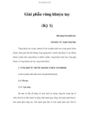 Giải phẫu vùng khuỷu tay (Kỳ 1)