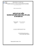 Luận án Tiến sĩ Ngữ văn: Khảo sát đặc điểm truyện ngắn đồng bằng Sông Cửu Long từ 1975 đến nay