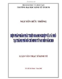 Luận văn Thạc sĩ Kinh tế: Biện pháp nhằm phát triển doanh nghiệp vừa và nhỏ tại thành phố Hồ Chí Minh đến năm 2010