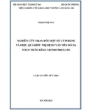 Luận án Tiến sĩ Y học: Nghiên cứu thay đổi một số cytokine và hiệu quả điều trị bệnh vảy nến đỏ da toàn thân bằng methotrexate