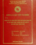 Khóa luận tốt nghiệp: Những rủi ro trong hoạt động kinh doanh ngoại hối tại các ngân hàng thương mại Việt Nam và các biện pháp phòng ngừa